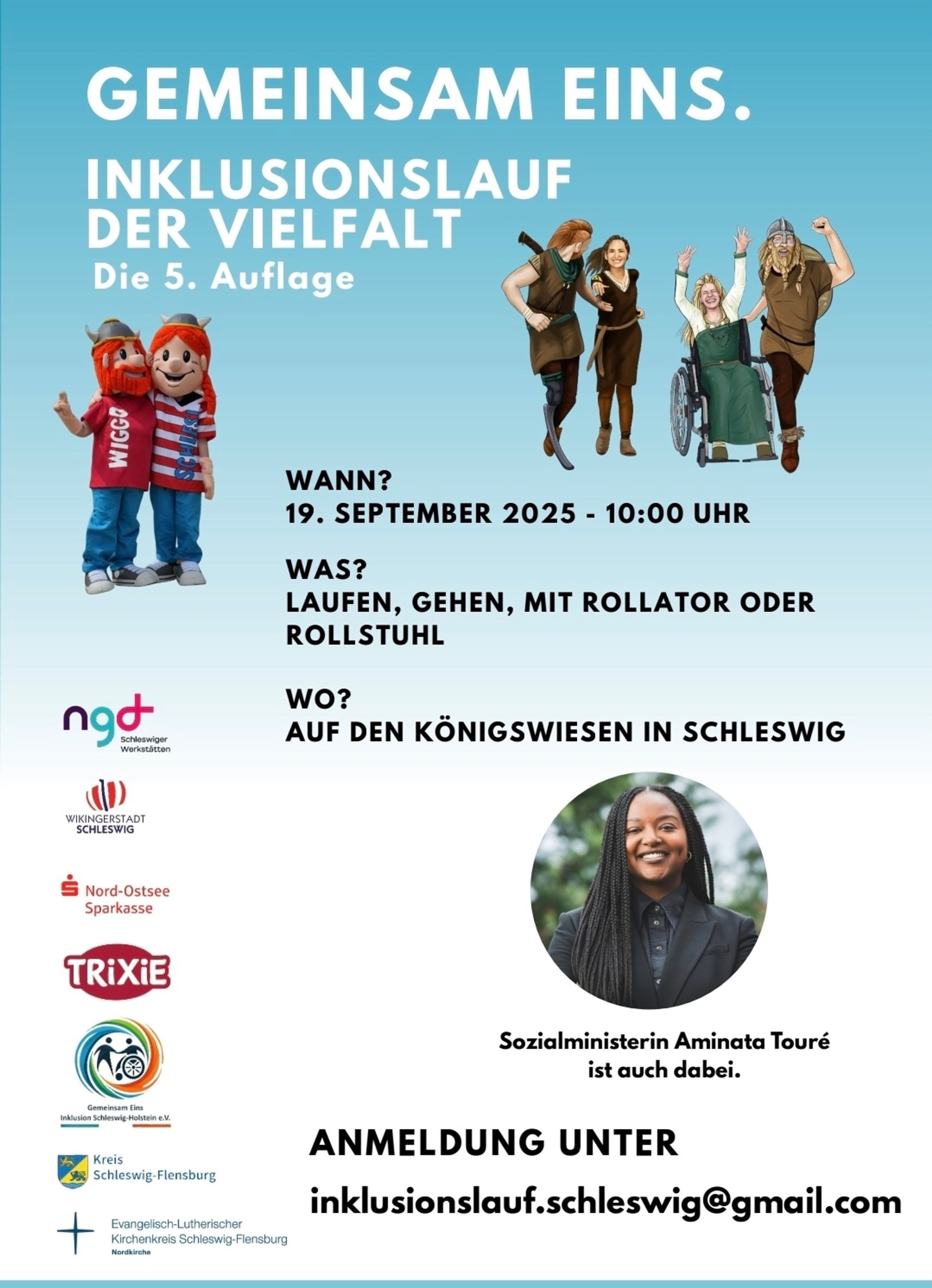 Gemeinsam Eins: Inklusionslauf in Schleswig 2025