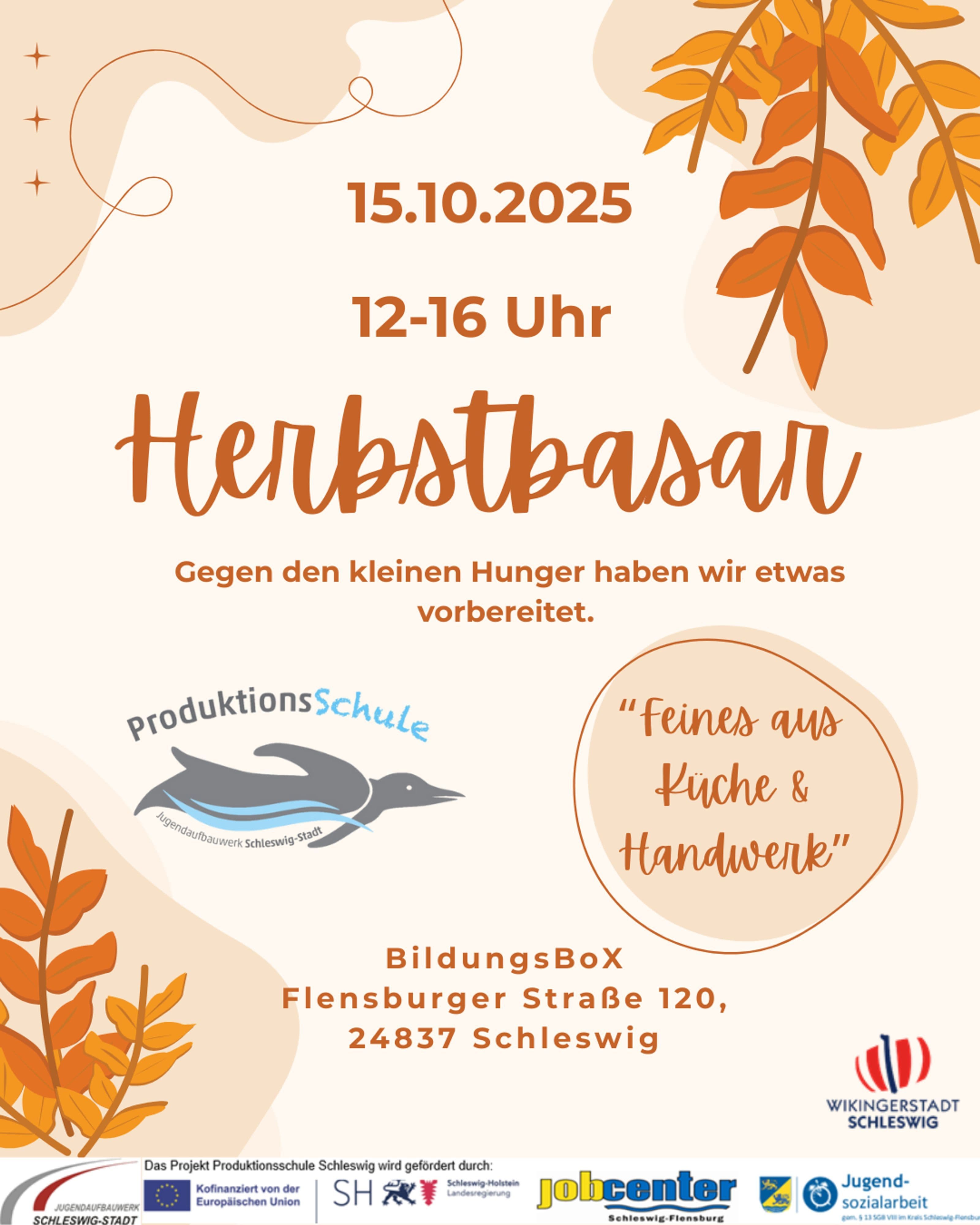 Herbstbasar in der BildungsBoX: Handwerk trifft Genuss